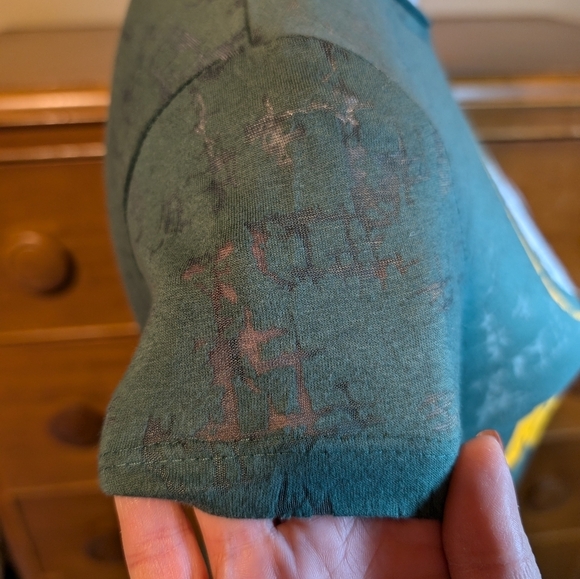 GREEN BAY PACKERS Short Sleeve Burnout Green NFL Tshirt Small - Picture 7 of 10